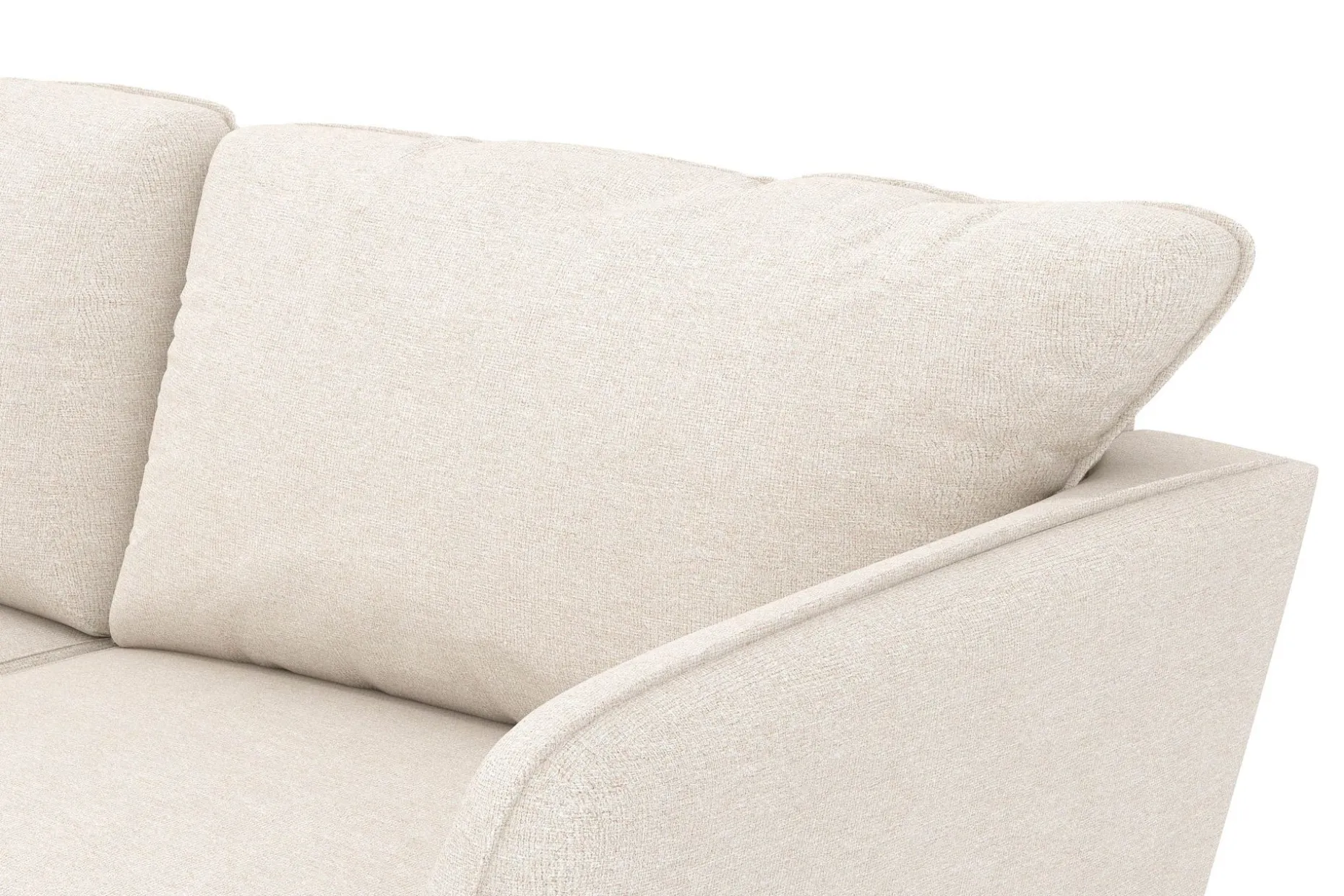 Trend Lyx 4-seters Venstrevendt L-formet Sjeselongsofa i Stoff