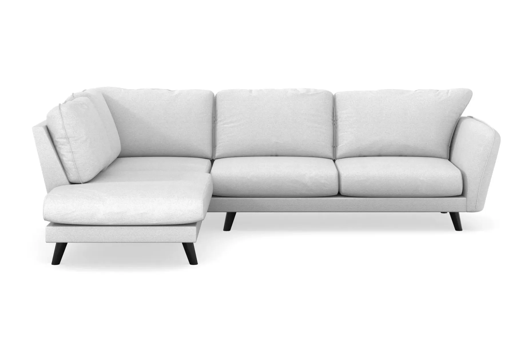 Trend Lyx 4-seters Venstrevendt L-formet Sjeselongsofa i Stoff