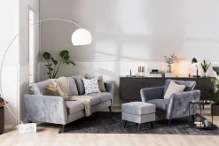Trend 3-seters Fløyelssofa