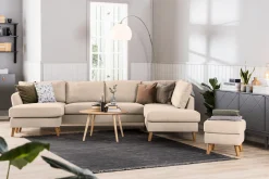Trend 4-seters Høyrevendt L-formet Sjeselongsofa i Stoff 280 cm bred