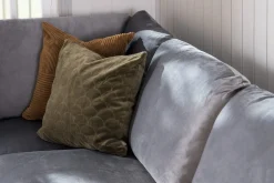 Trend 5-seters Høyrevendt L-formet Hjørnesofa med Divan i Fløyel