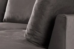 Trend 4-seters Høyrevendt U-formet Sofa med Divan og Sjeselong i Fløyel