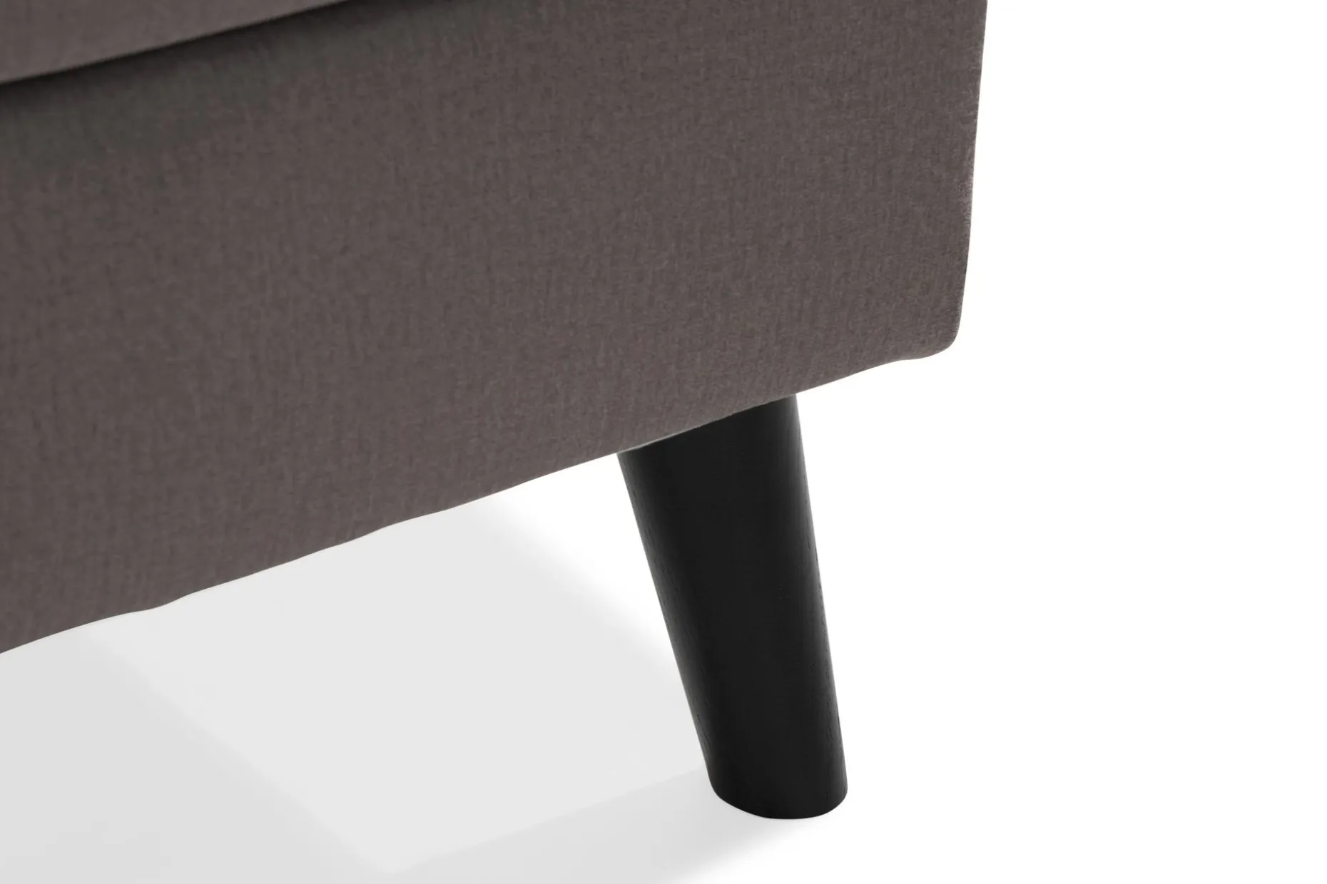 Trend 4-seters Høyrevendt U-formet Sofa med Divan og Sjeselong i Fløyel
