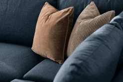 Trend 4-seters Høyrevendt U-formet Sofa med Divan og Sjeselong i Stoff