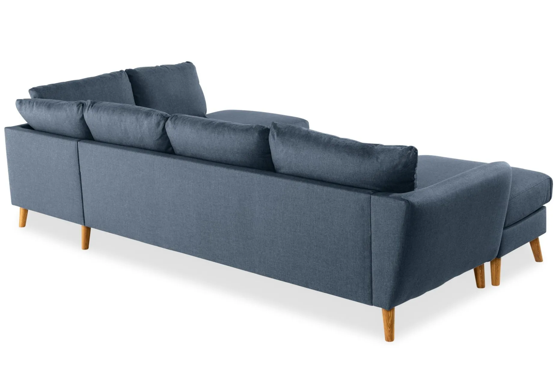 Trend 4-seters Høyrevendt U-formet Sofa med Divan og Sjeselong i Stoff
