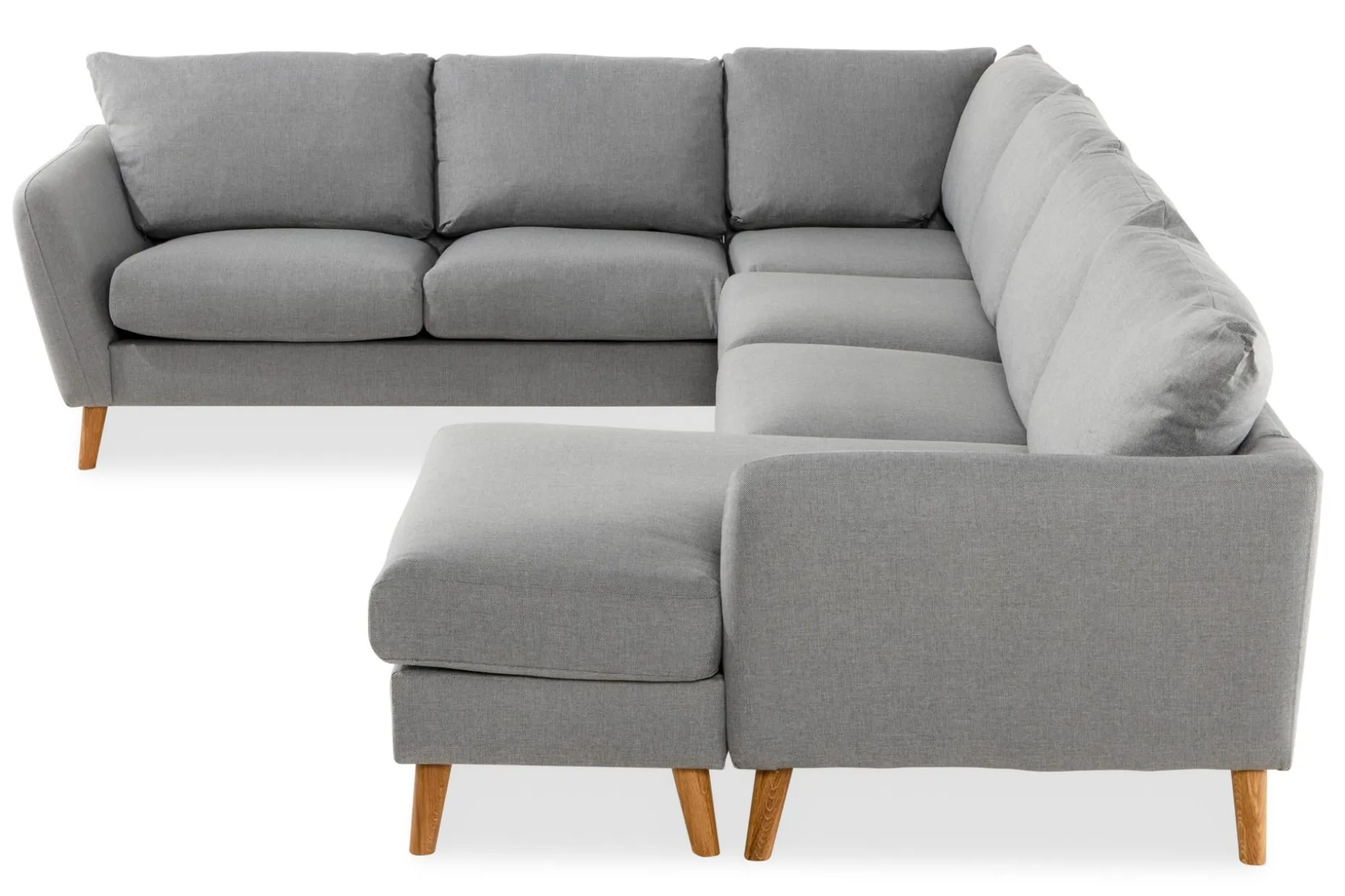 Trend 5-seters Høyrevendt U-formet Hjørnesofa med Divan i Stoff