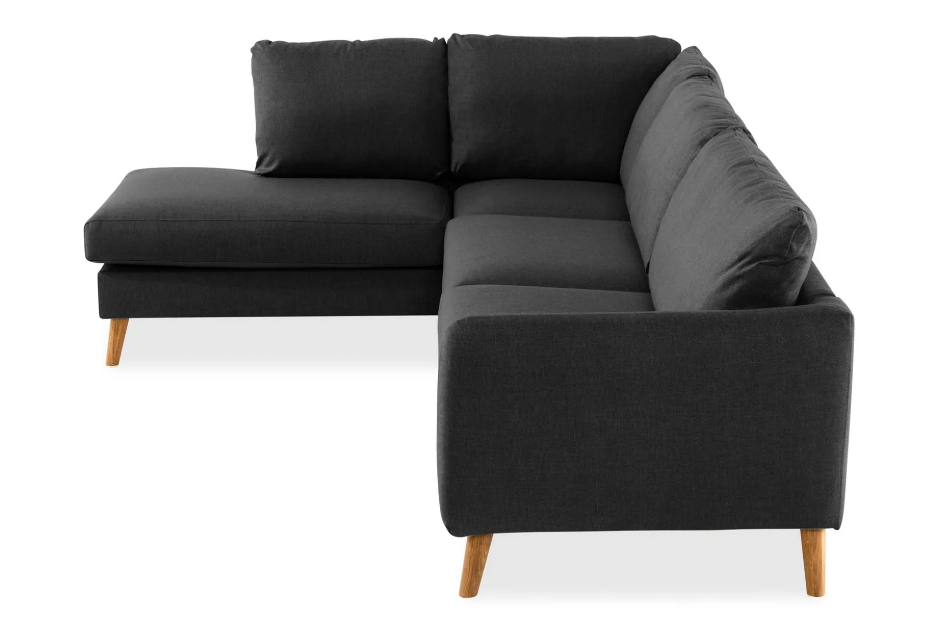 Trend 4-seters Venstrevendt L-formet Sjeselongsofa i Stoff