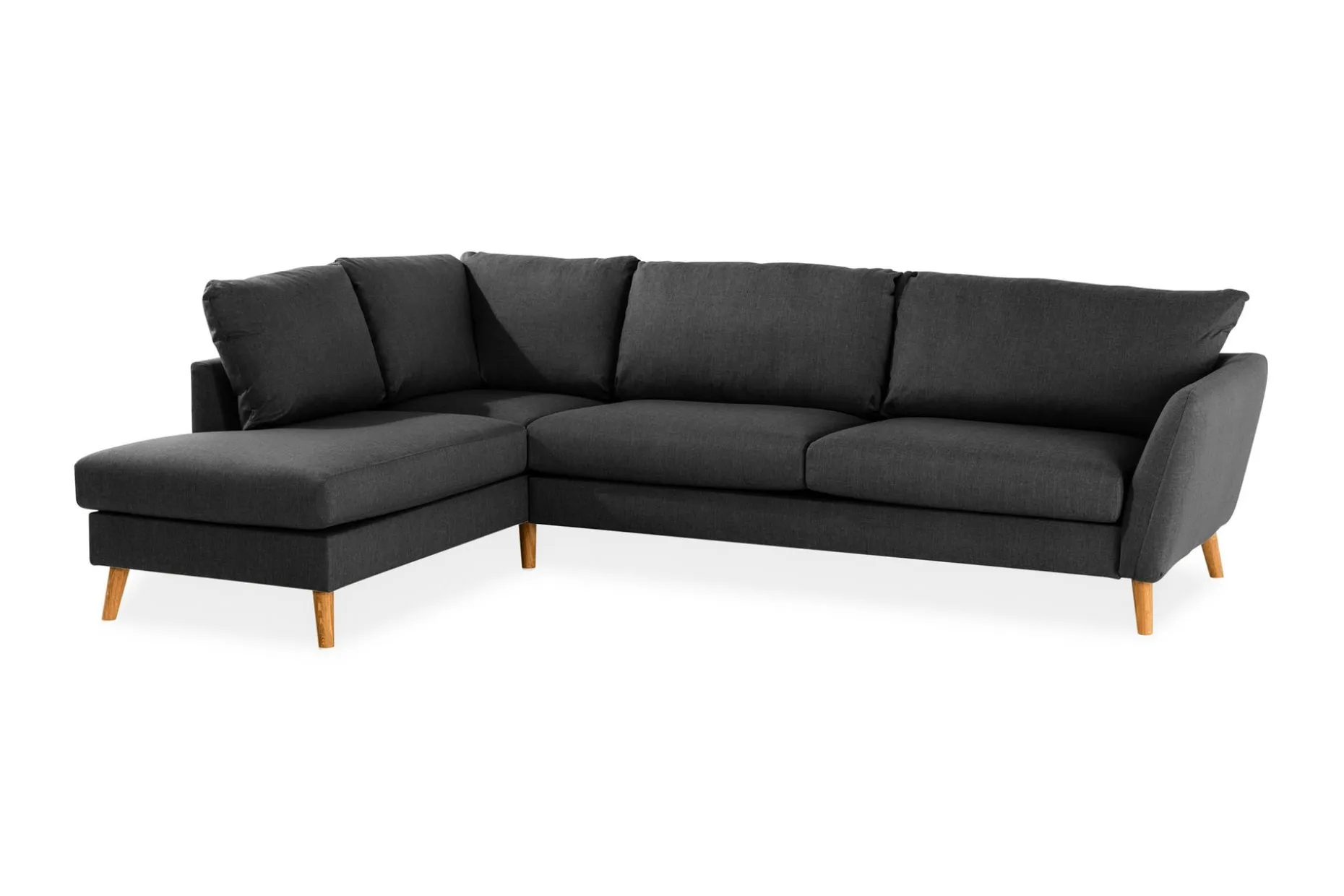 Trend 4-seters Venstrevendt L-formet Sjeselongsofa i Stoff