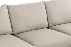 Trend 4-seters Venstrevendt U-formet Sofa med Divan og Sjeselong i Stoff