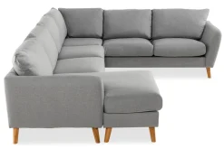 Trend 5-seters Venstrevendt U-formet Hjørnesofa med Divan i Stoff