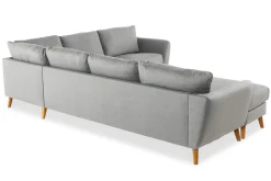 Trend 5-seters Venstrevendt U-formet Hjørnesofa med Divan i Stoff