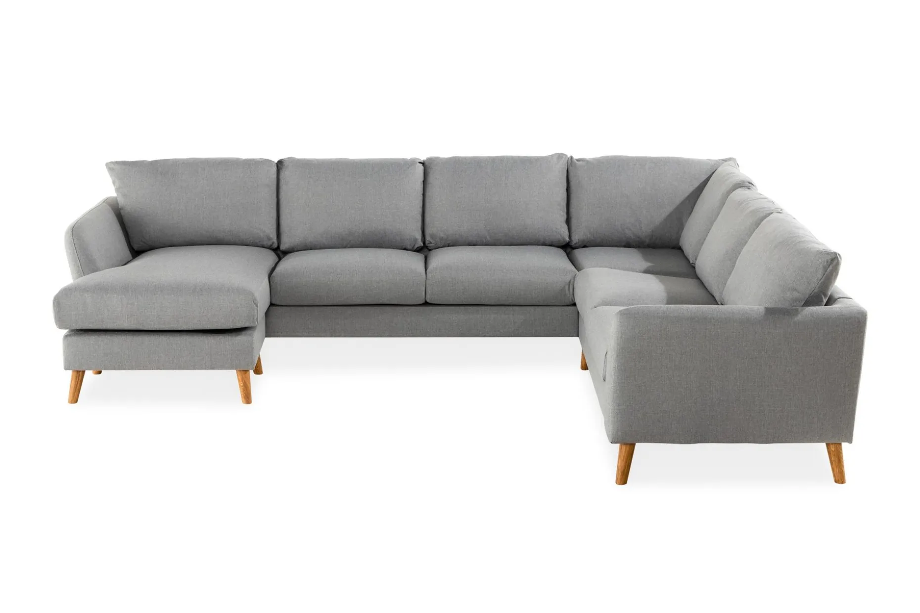 Trend 5-seters Venstrevendt U-formet Hjørnesofa med Divan i Stoff