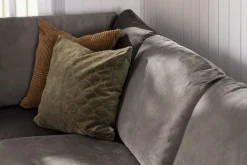 Trend 4-seters Venstrevendt U-formet Sofa med Divan og Sjeselong i Fløyel