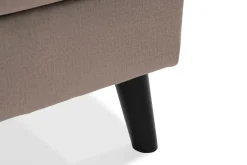 Trend 4-seters Venstrevendt U-formet Sofa med Divan og Sjeselong i Fløyel