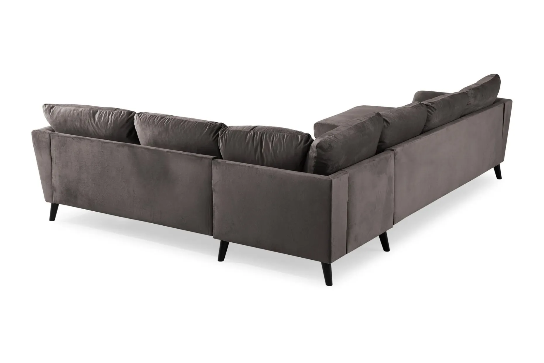 Trend 5-seters Venstrevendt U-formet Hjørnesofa med Divan i Fløyel