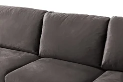 Trend 5-seters Venstrevendt U-formet Hjørnesofa med Divan i Fløyel