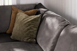 Trend 5-seters Venstrevendt U-formet Hjørnesofa med Divan i Fløyel