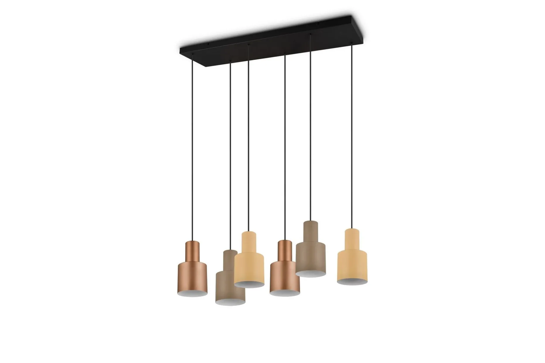 Trio Lighting Agudo taklampe 6L E27 flerfarget