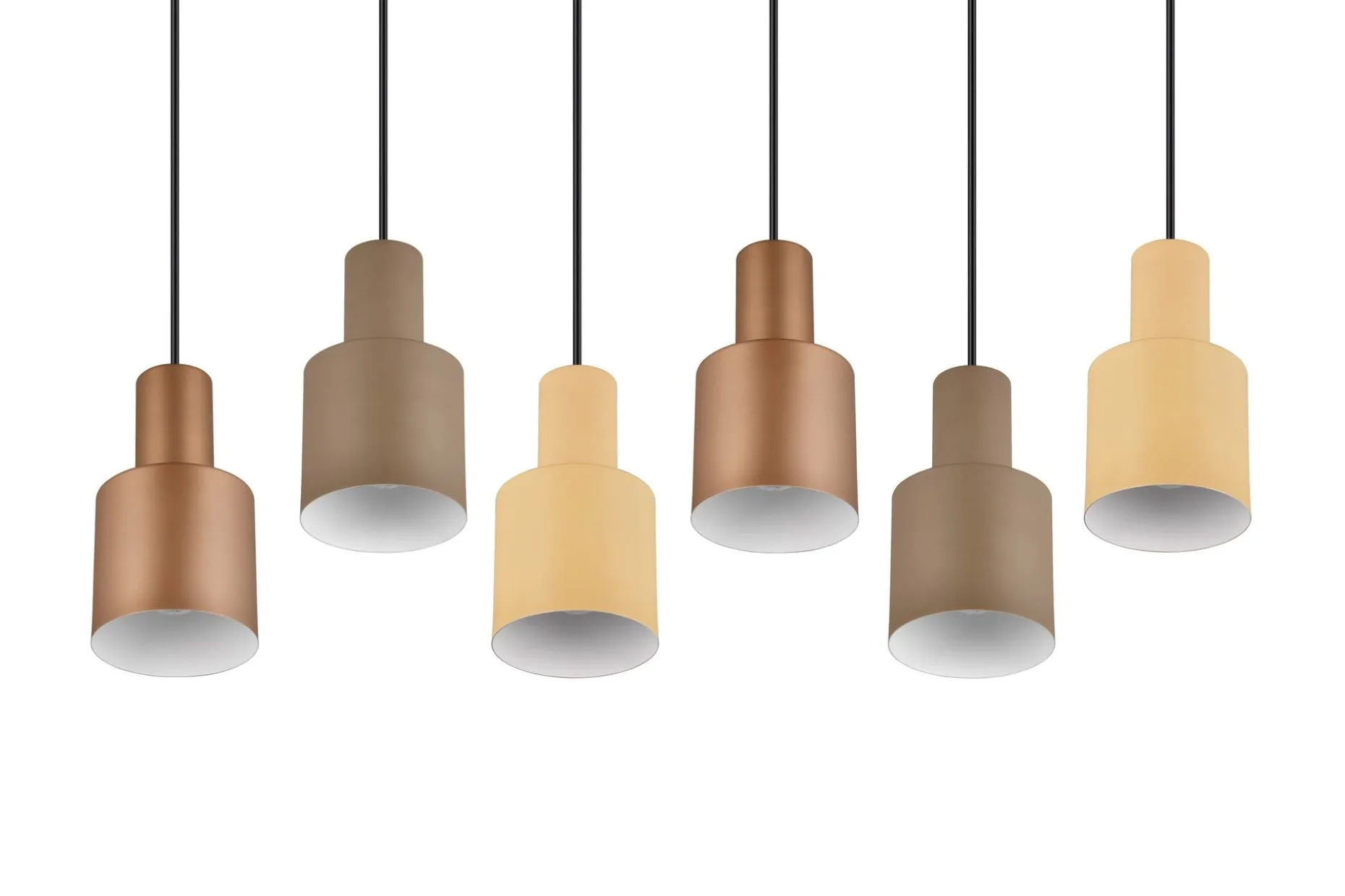 Trio Lighting Agudo taklampe 6L E27 flerfarget