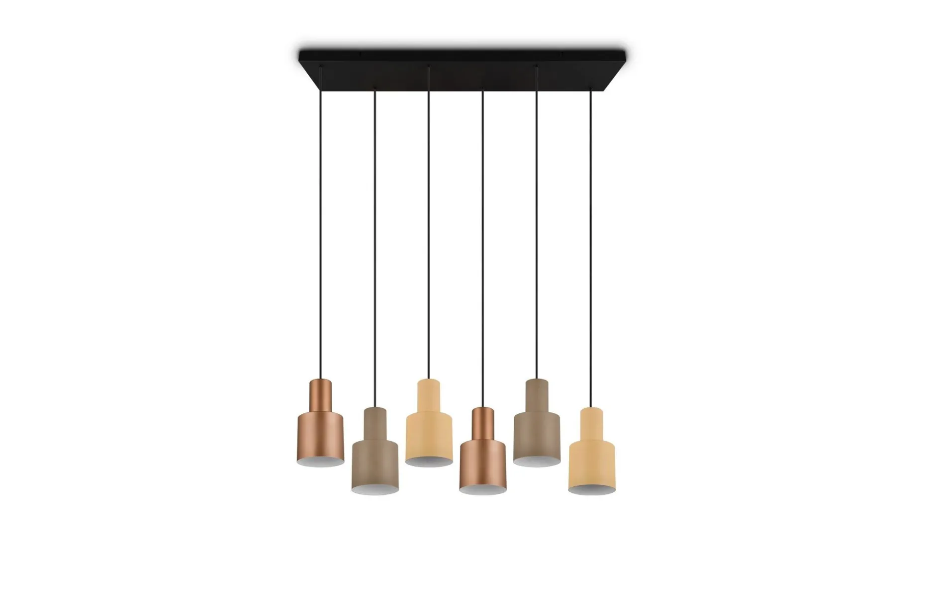 Trio Lighting Agudo taklampe 6L E27 flerfarget
