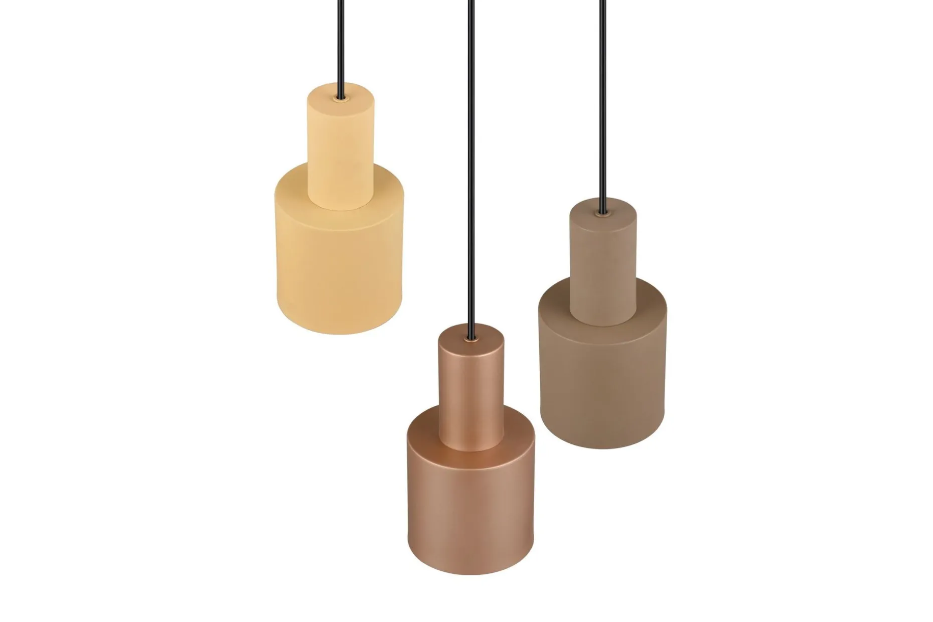 Trio Lighting Agudo Taklampe 3L E27 flerfarget