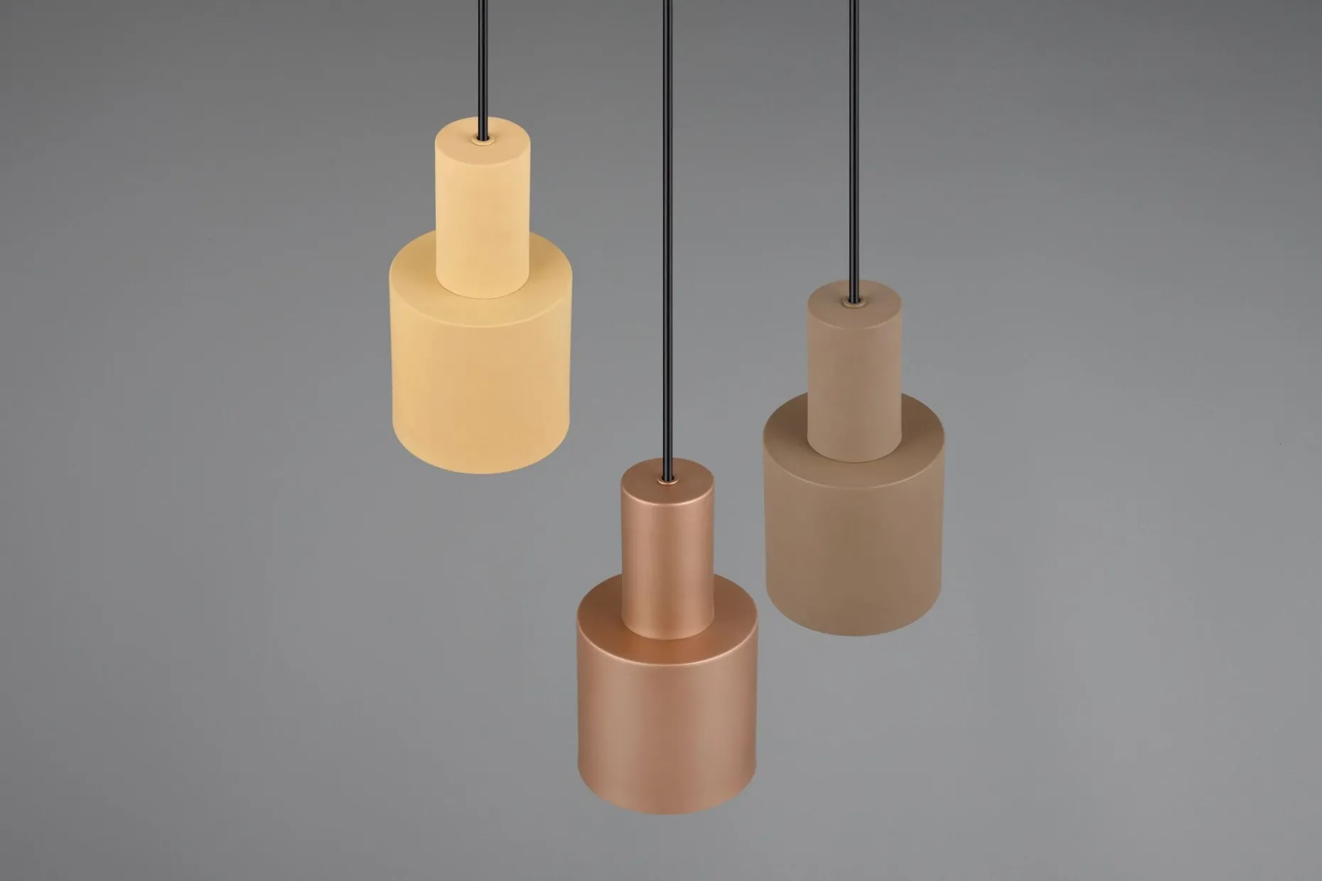 Trio Lighting Agudo Taklampe 3L E27 flerfarget