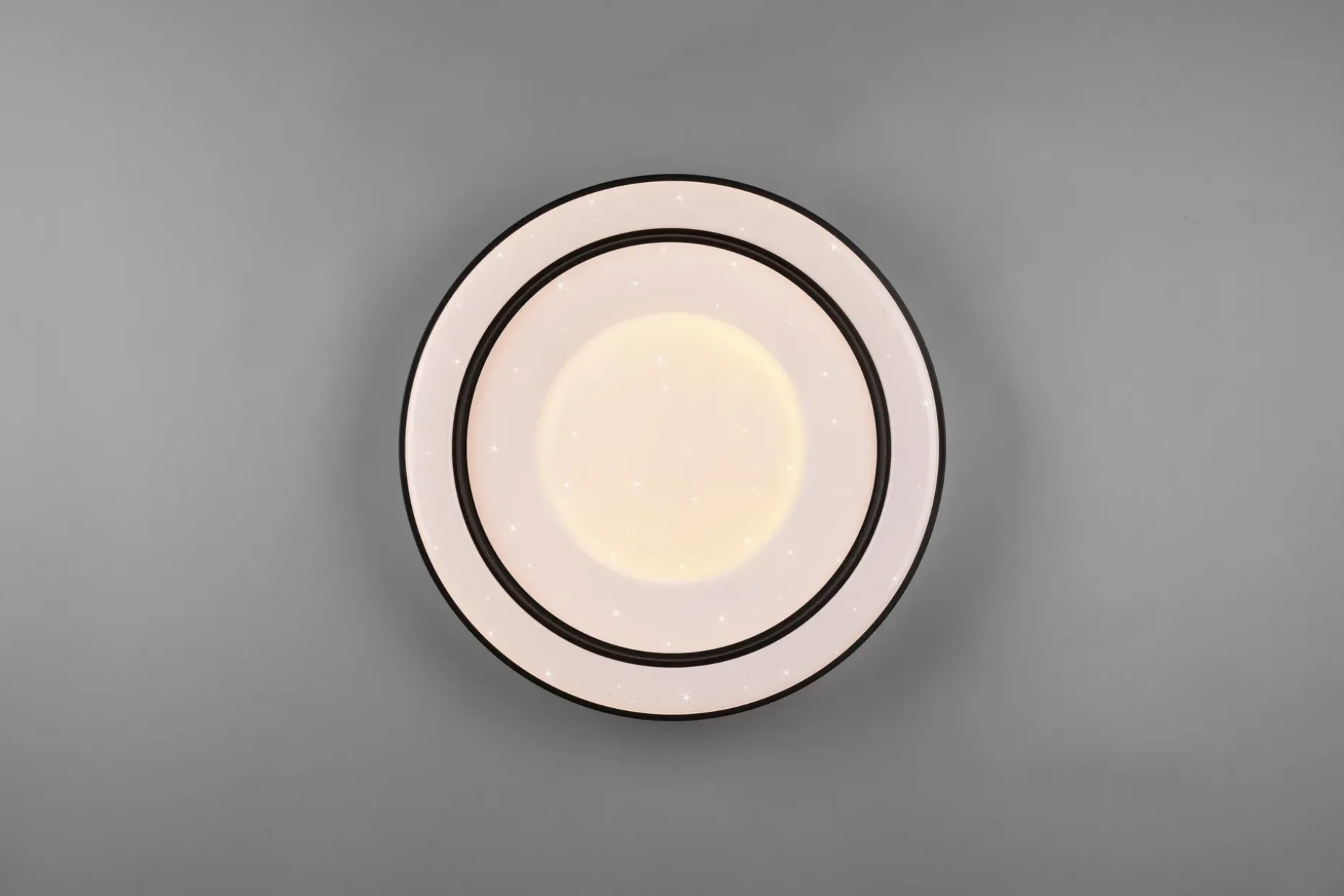 Trio Lighting Arco LED plafond matt svart starlight RGBW