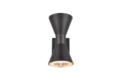 Trio Lighting Ardas Vegglampe 2L GU10 matt svart