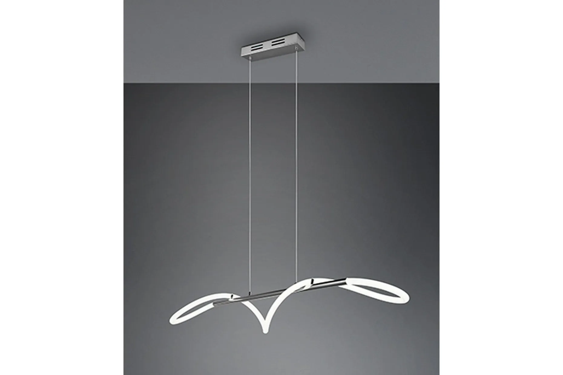 Trio Lighting Argos LED Taklampe Krom 4000K