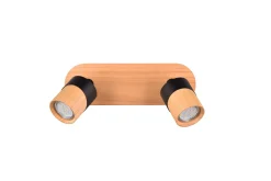 Trio Lighting Aruni Spotlight 2L GU10 Tre/Matt Svart
