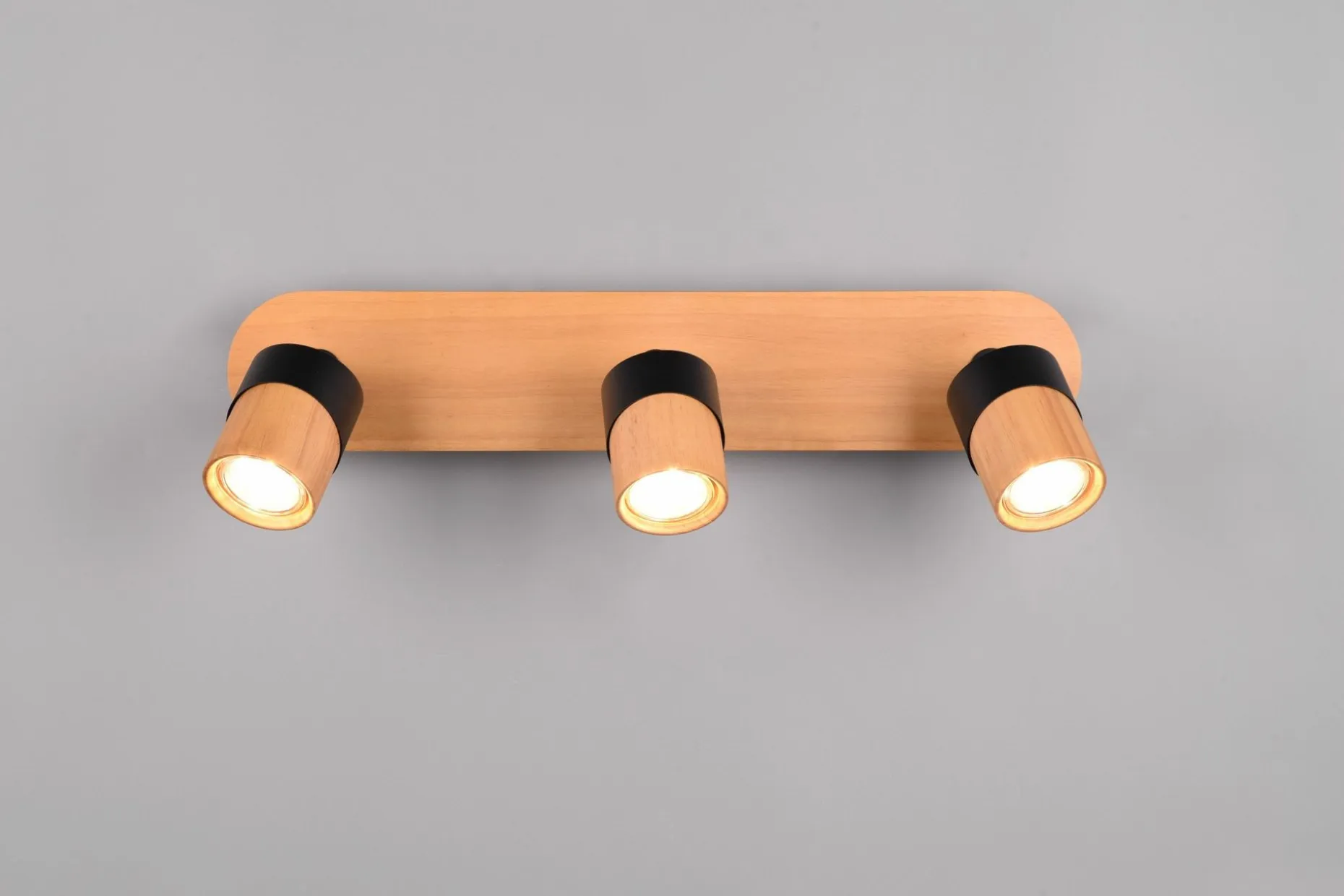 Trio Lighting Aruni Spotlight 3L GU10 Tre/Matt Svart