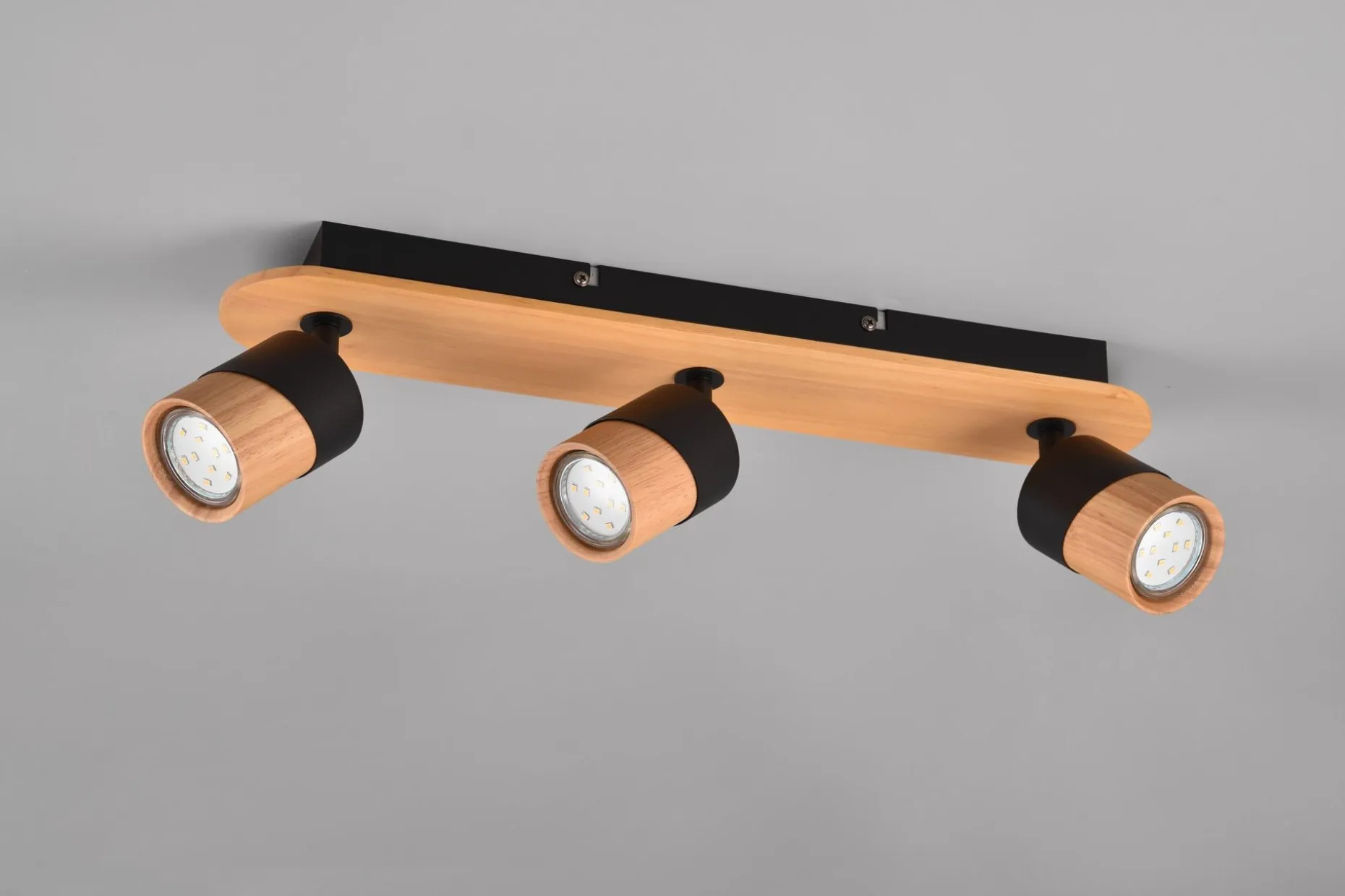 Trio Lighting Aruni Spotlight 3L GU10 Tre/Matt Svart