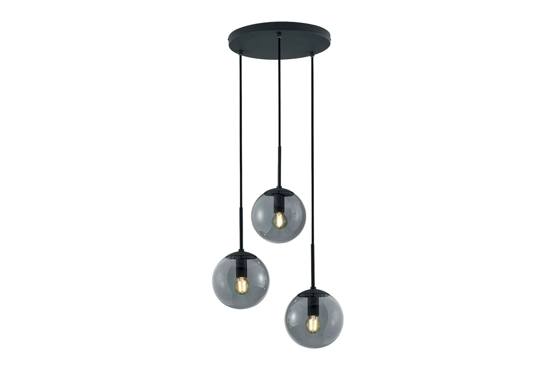 Trio Lighting Balini taklampe 3L E14 antrasitt