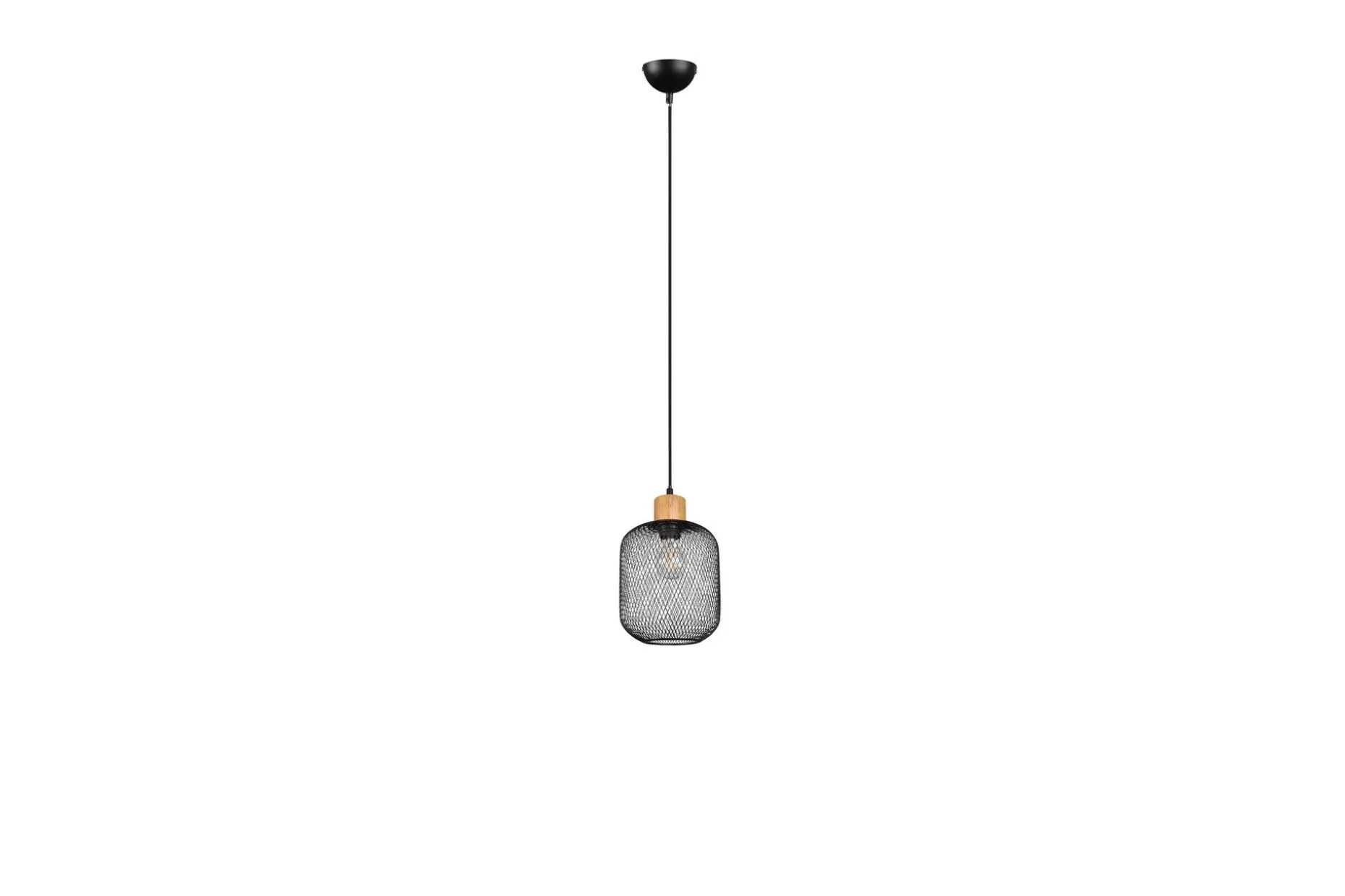 Trio Lighting Calimero taklampe 1L E27 22cm matt svart
