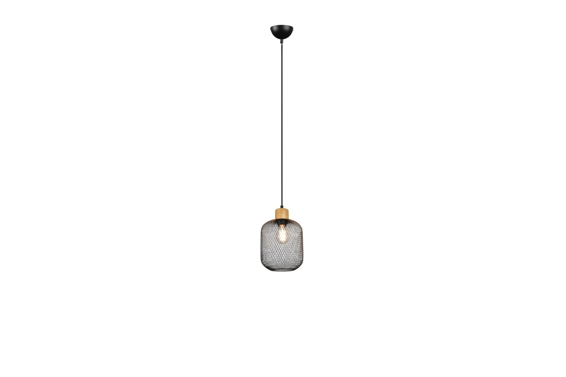 Trio Lighting Calimero taklampe 1L E27 22cm matt svart