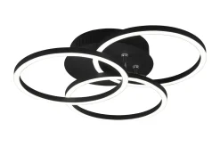 Trio Lighting Circle LED plafond matt svart