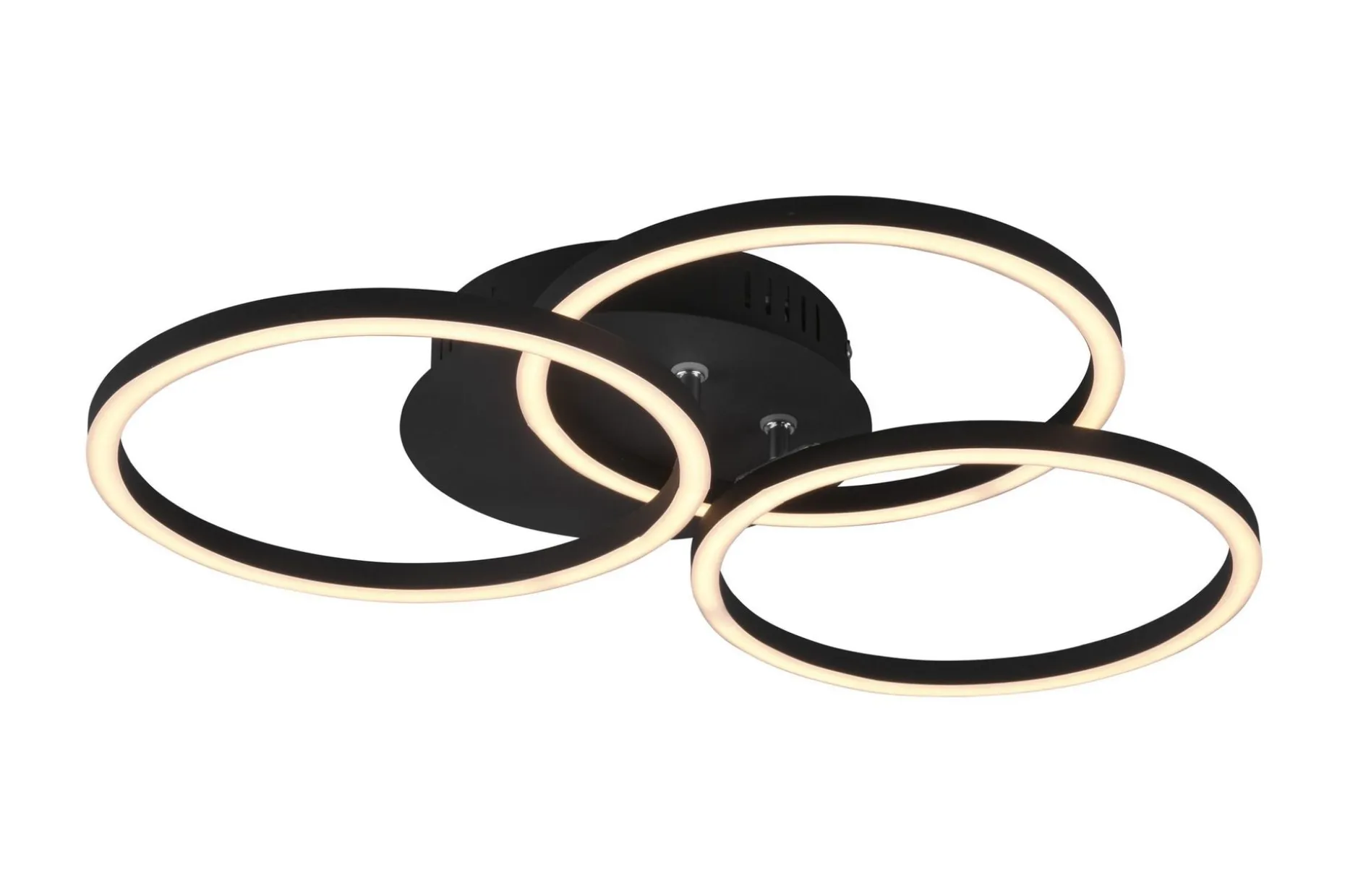Trio Lighting Circle LED plafond matt svart