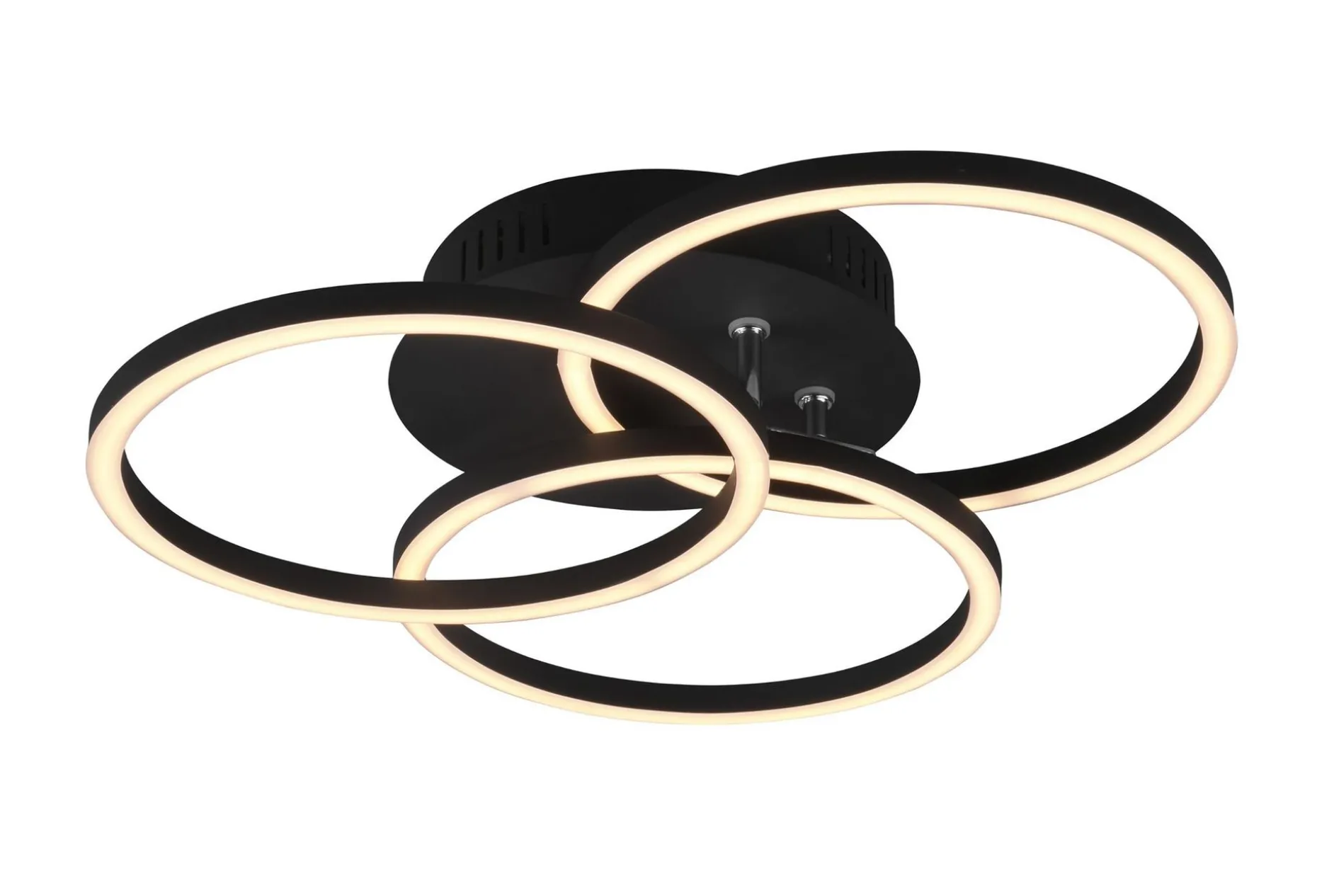Trio Lighting Circle LED plafond matt svart