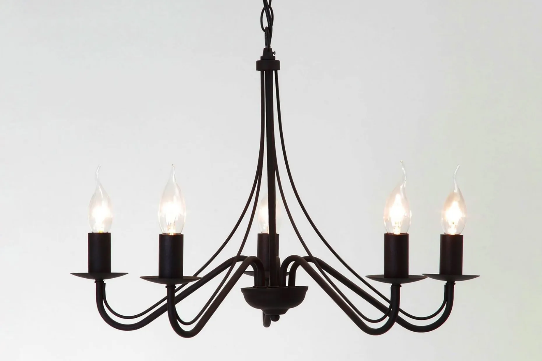 Trio Lighting Country lysekrone 5L E14 rustikk