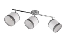 Trio Lighting Davos spotlight 3L E14 krom/hvit