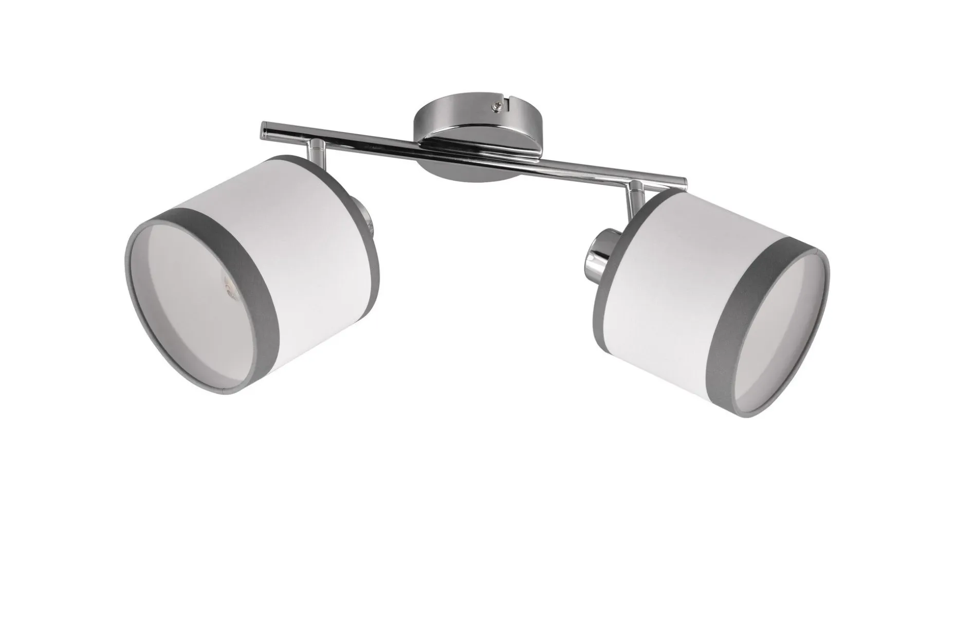 Trio Lighting Davos spotlight 2L E14 krom/hvit