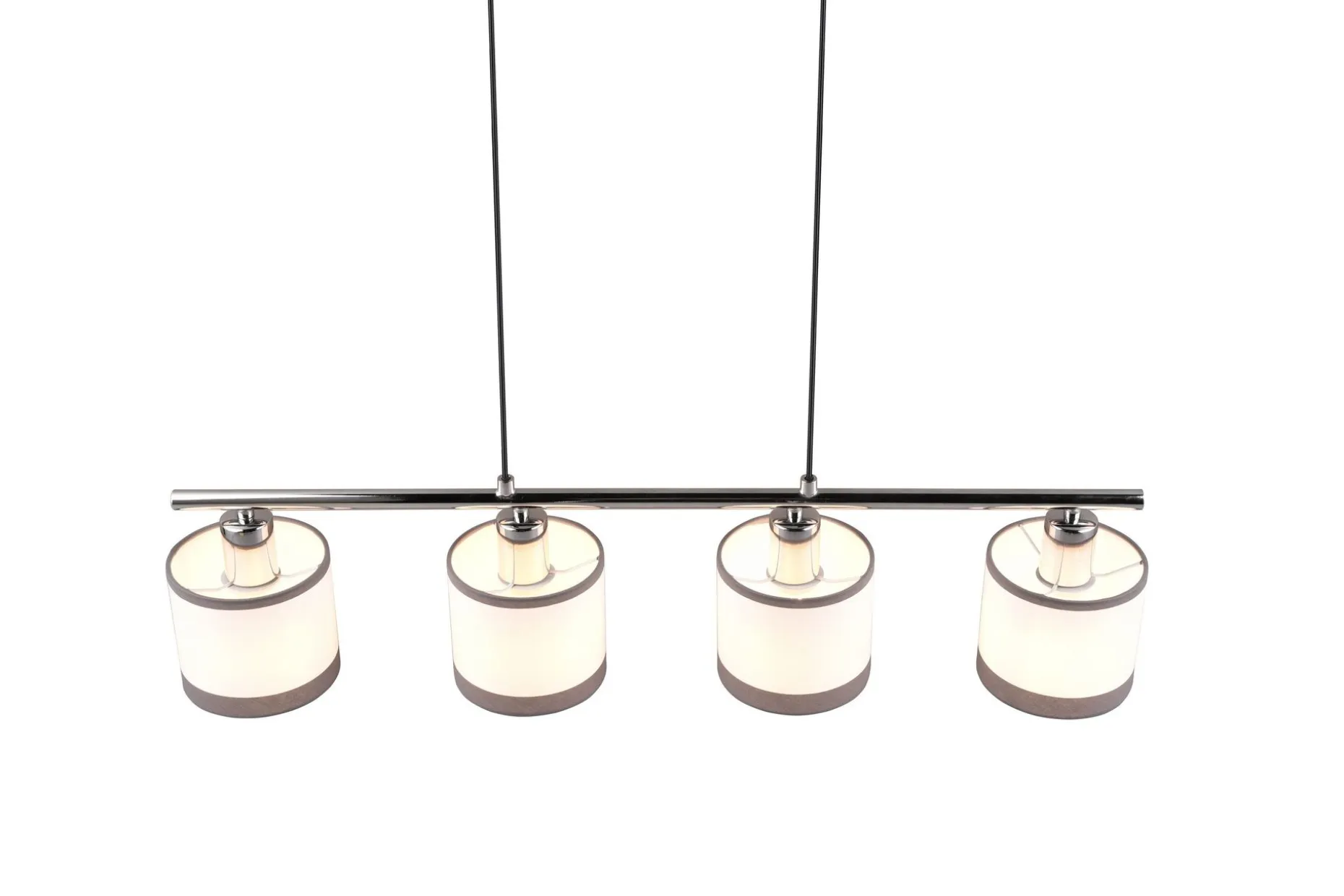 Trio Lighting Davos Taklampe 4L E14 Krom/Hvit