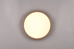 Trio Lighting Doha LED plafond 45 cm kaffe brun