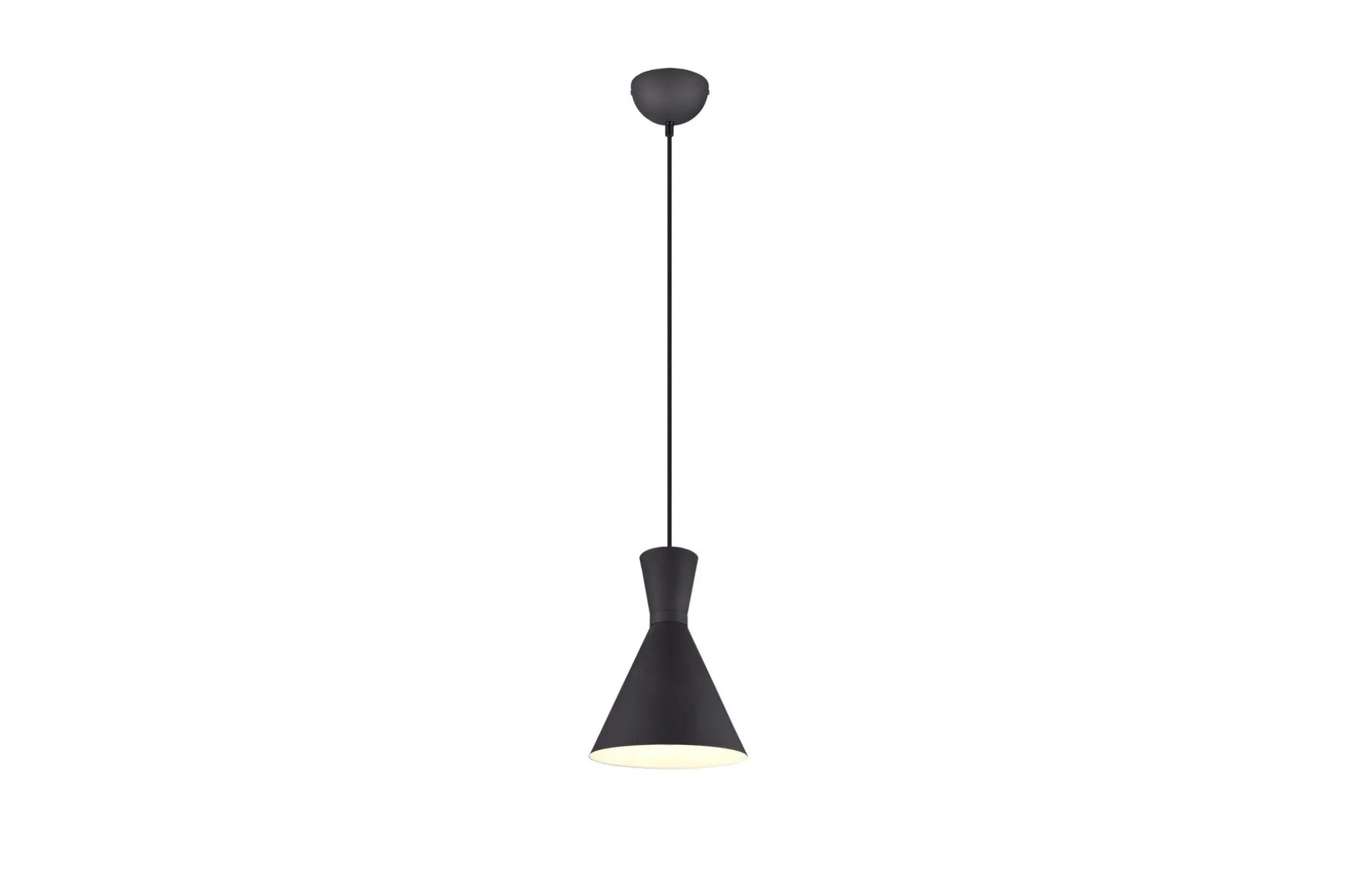 Trio Lighting Enzo taklampe E27 matt sort