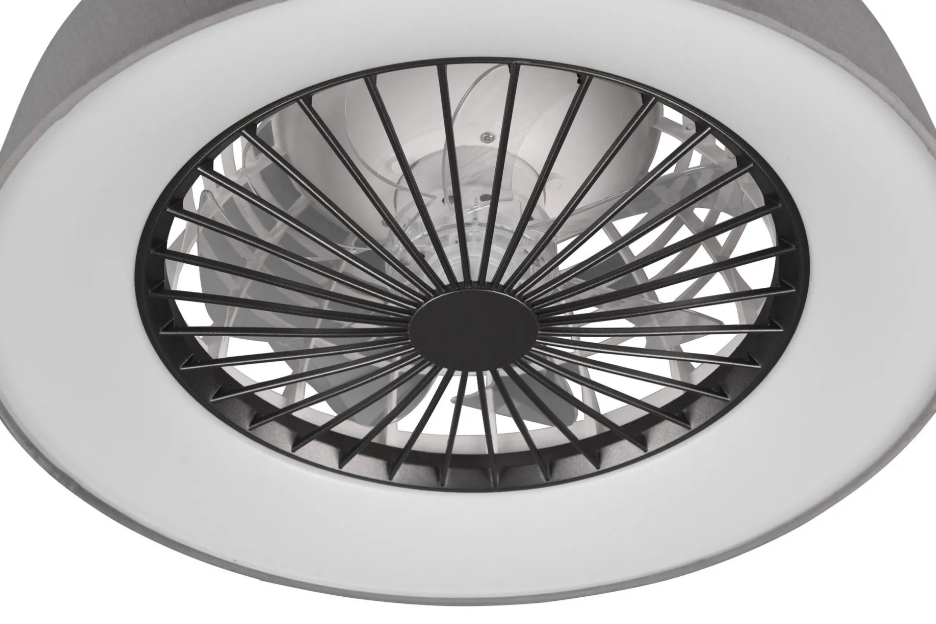 Trio Lighting Farsund LED tak-/veggvifte grå