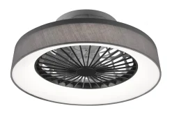 Trio Lighting Farsund LED tak-/veggvifte grå