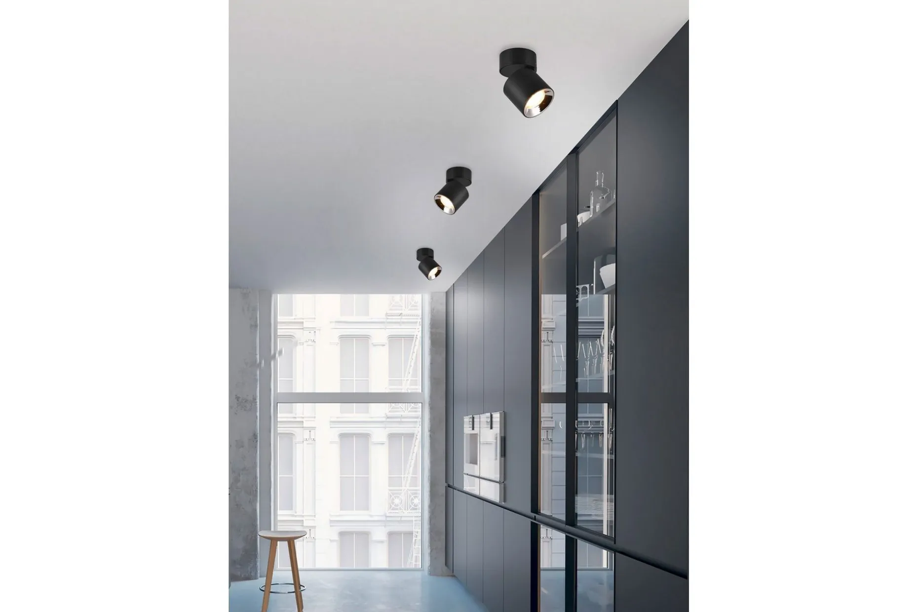 Trio Lighting Guayana Spotlys 1L GU10 matt svart