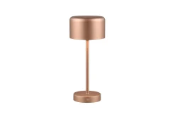 Trio Lighting Jeff LED bordlampe kaffe brun oppladbar