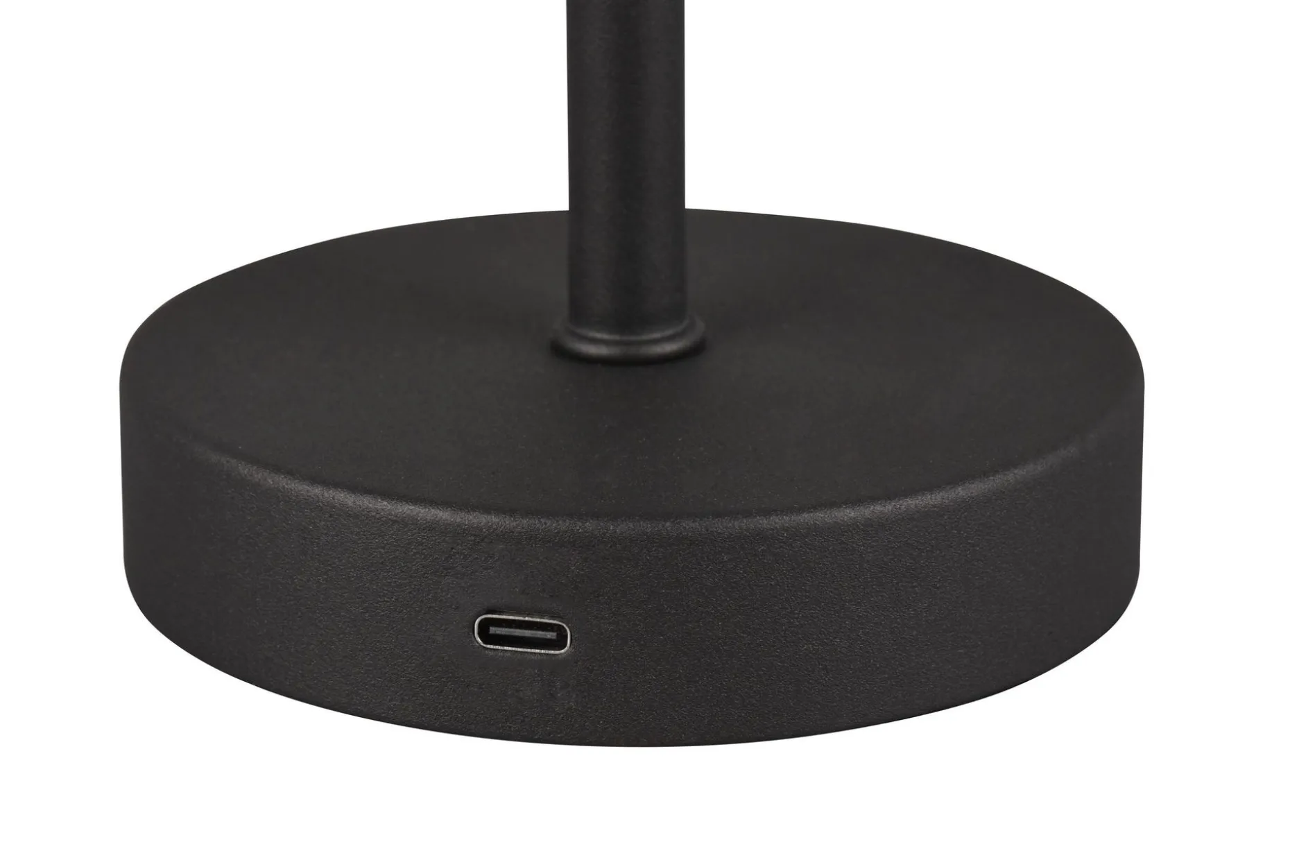 Trio Lighting Jeff LED bordlampe matt svart oppladbar