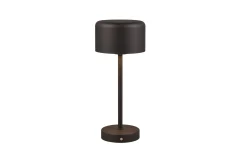 Trio Lighting Jeff LED bordlampe matt svart oppladbar